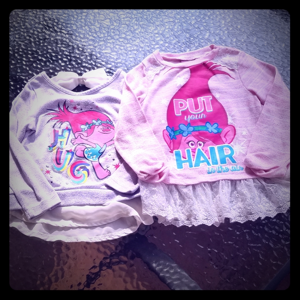 🍃DeamWorks Trolls Longsleeve Shirts Size 4T